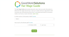 Desktop Screenshot of fairwageguide.org